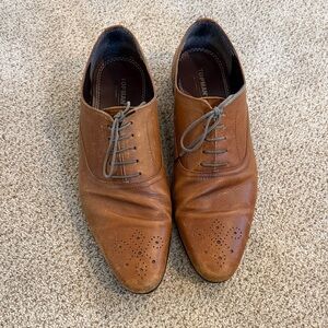 Topman Brown Leather Men's Dress Shoes Size 45/12